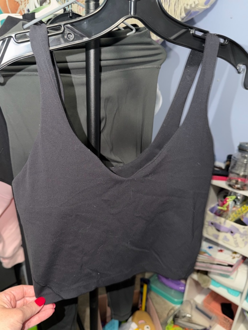 Lululemon crop black tank